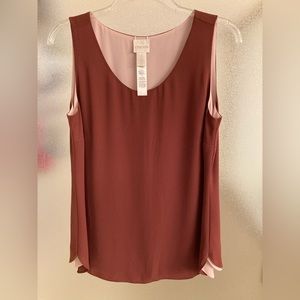 Fully lined dressy tank top